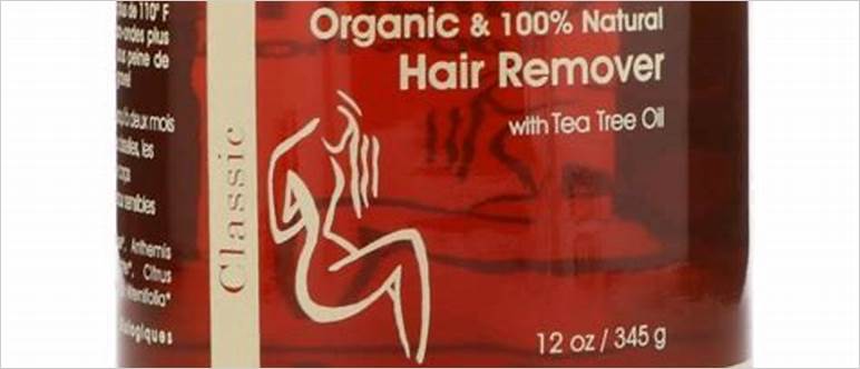Organic hair removal cream